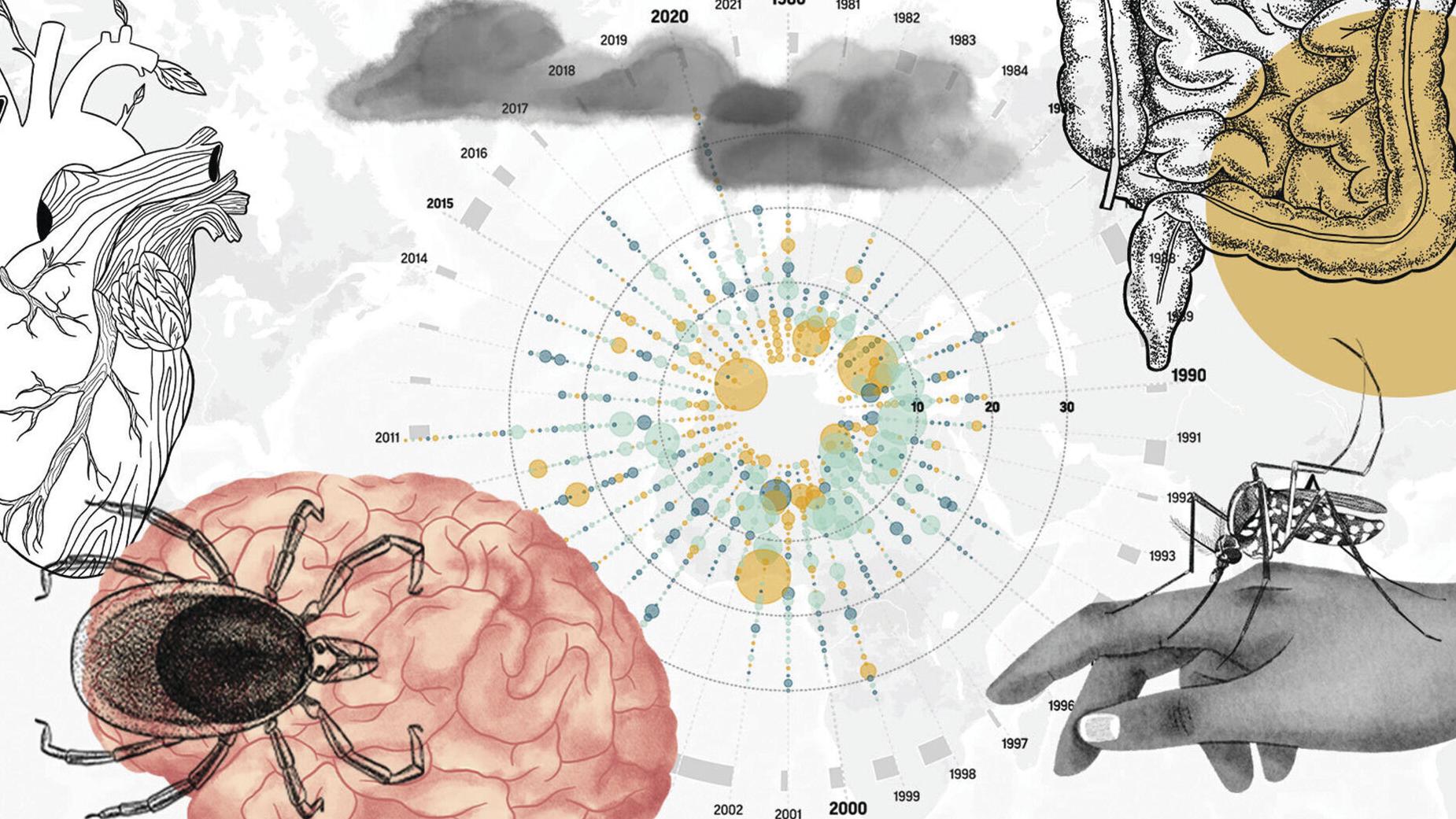 As the planet warms, scientists worry that cases of infectious diseases could spike